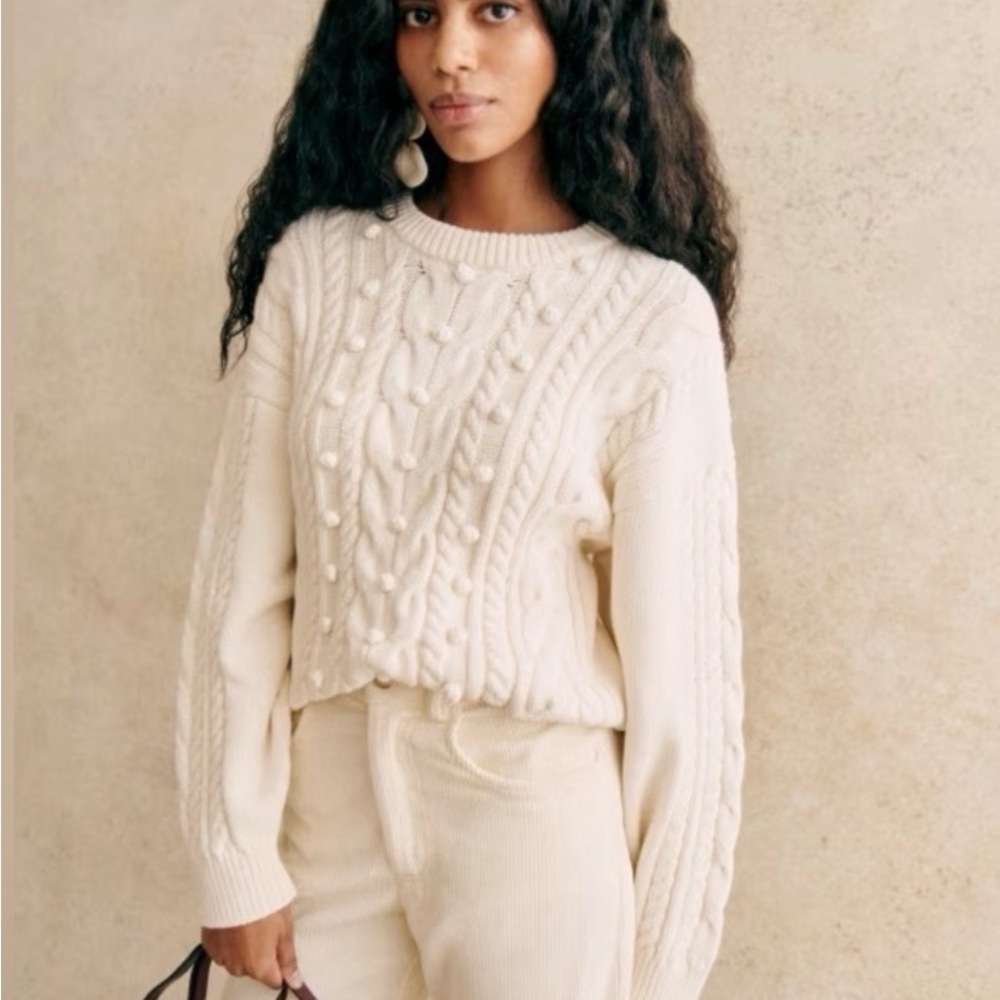 Sezane Melvin ecru sweater